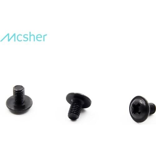 50pcs SSD HDD Hard Drive Caddy Harddisk Screw Half Round Washer Head Black Zinc M3 x 1/4" Inch