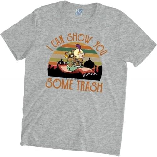 I Can Show You Some Trash Vintage Retro T Shirt Funny Racoon Opossum Didelphimorphia(2)