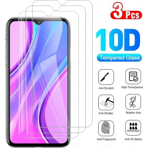 3pcs readmi 9 glass Tempered Glasses Protective Phone Film For Xiaomi Redmi 9 redmi9 6.53" screen Protectors Glas