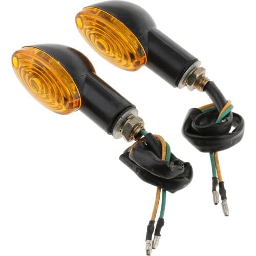 1 Pair Turn Signal Lights Blinker Indicator Lamp for Cruiser Bobber Chopper