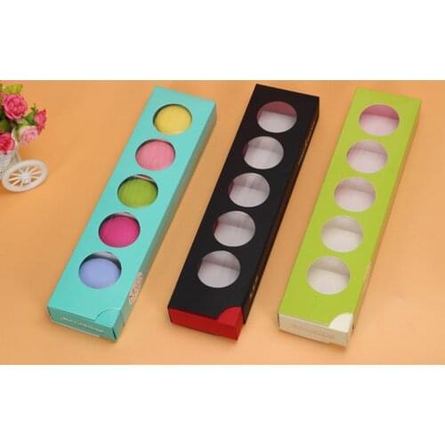 100pcs High quality Europe type window macaron boxes snack Christmas cake boxes