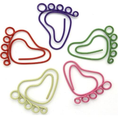 1000piece/bag New Creative Popular Cute Paper Needle Childrens Small Bookmark Paper Needle Metal Paper Office