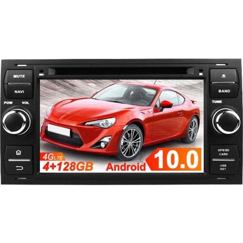 2 Din DSP Android 10 4GB Car CD DVD Player GPS Map Navigation Auto Radio For FORD 2006 Car Multimedia Player Head Unit Dashboard