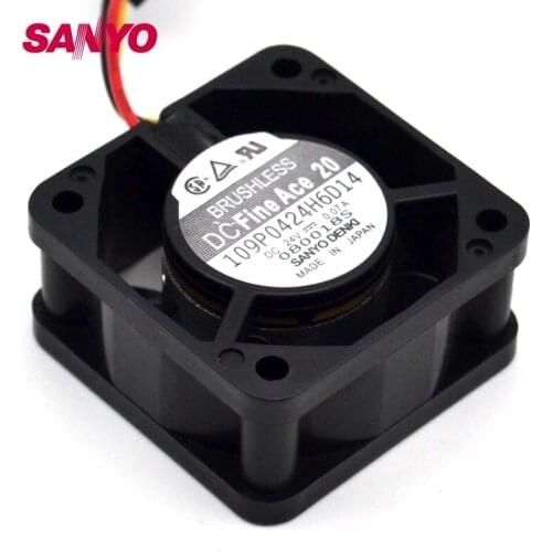 4020 40mm 4cm cooling fan 24V 109P0424H6D14 numerical control machine tool inverter cooling fan 10 pcs/lot