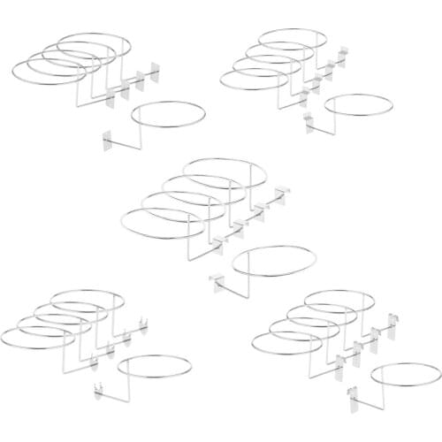 5pcs Metal Helmet Holder Hat Rack Multifunctional Cap Storage Display Holder