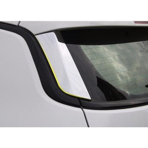 ABS For Jeep Compass 2017 2PCS Chrome Car Rear Windshield Decorative Trim Frame