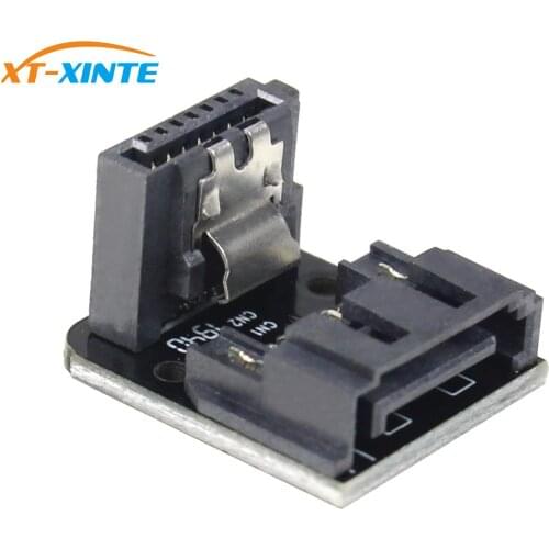 SATA 7Pin Converter 7 Pin Male to 7P Female 90 Degree Angled SATA Adapter Mainboard Motherboard for Desktops Computer PC SSD HDD