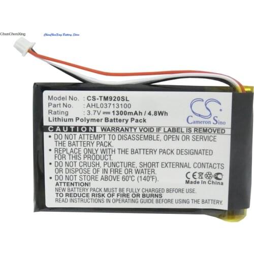 Cameron Sino 1300mAh Battery AHL03713100 for TomTom 340S LIVE XL, Go 920, 920T, XL330, One XL 340
