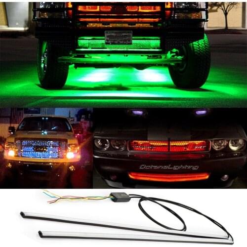 Car Intake grille dynamic Led Light RGB Decorative lamp Auto intake light Remote Control Atmosphere Lamp