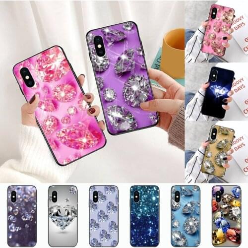 Beautiful diamonds sparkling with light Phone Case For Huawei Y5 Y6 II Y7 Y9 PRIME 2018 2019 NOVA3E P20 PRO P10 Honor 10