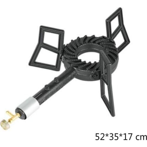 Cast iron burner for Cooking outdoors natural gas cast iron burner outdoor camping cooking gas stove black Monocular cast iron