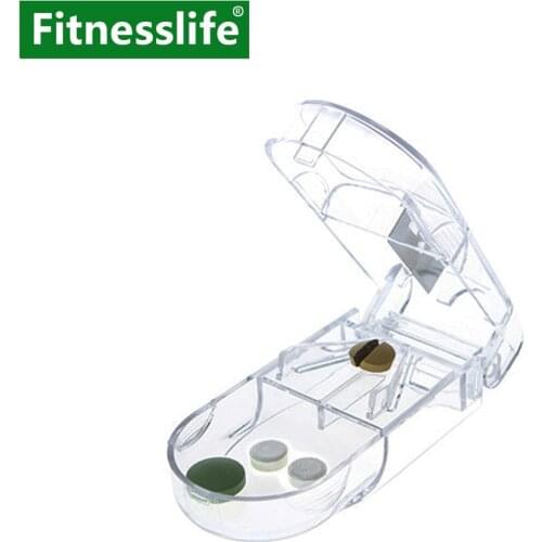Pill Cutter Storage Case Box Splitter Tablet Cutter Bulk Medicine Vitamin Drug Folding Holder Health Care Portable Convenient