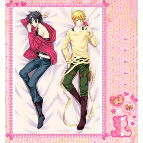 Anime Cartoon KARNEVAL Double Bolster Hugging Pillow Case Pillow Cover Pillowcase Peach Skin 2 Way No.4077