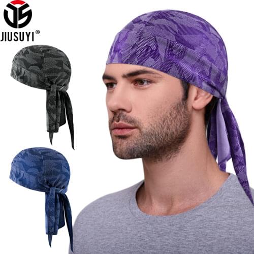 Breathable Cycling Cap Baseball Head Scarf Summer Pirate Hat Women Men Headwear Sun Protection Sport Headband Biker Accessories