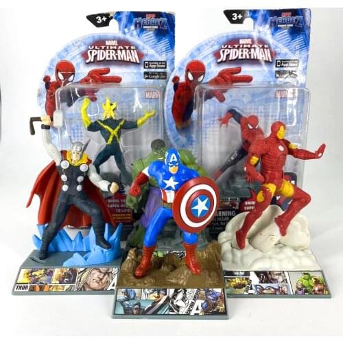 Hasbro Marvel Superhero Avengers Series Iron Man Thor Spiderman Captain America Action Figure Model
