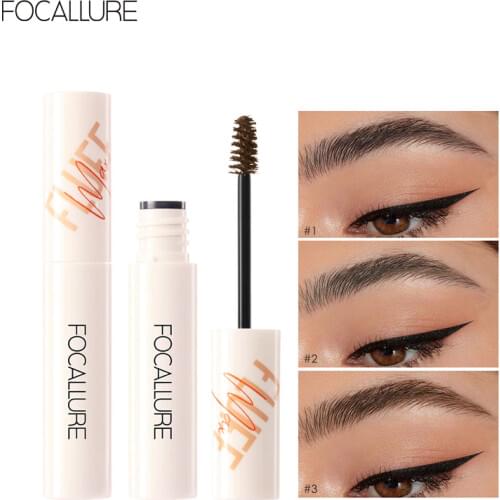FOCALLURE Fluffmax Tinted Eyebrow Gel with Brush Waterproof Eyebrow Enhancers Long-lasting Shape Gel Filling Brows Makeup Tools
