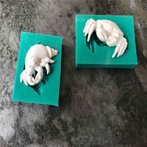 Hermit Crab Fondant Cake Silicone Mold Pastry Chocolate Mould Candy Biscuits Molds Ice Cube Soap Baking Cake Decoration Tools