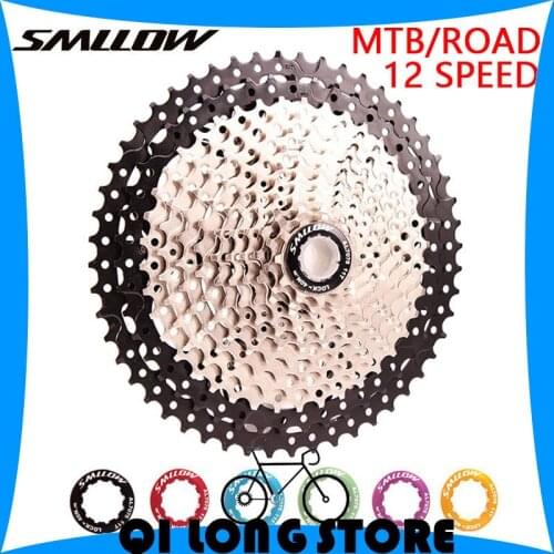 SMLLOW 12 speed MTB/ROAD Bicycle Cassette Freewheel 11T-34T 46T 50T 52T Mountain bike Folding Bike Flywheel Cycling Accessories