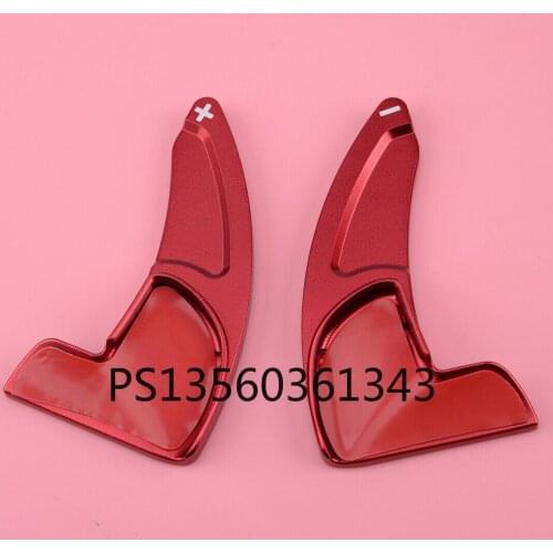 2x Red Steering Wheel Shift Paddle Shifter Trim Fit for Dodge Challenger 2015