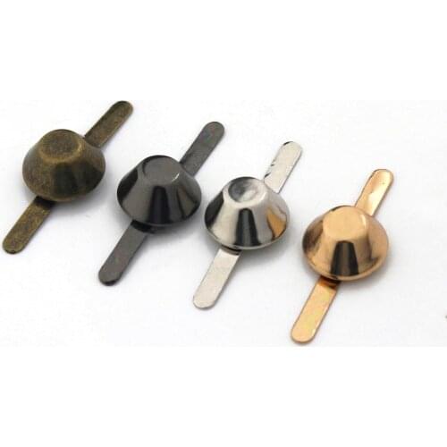 10pcs Metal Bucket Shape Buckle Bag Bottom Mini Clip Buckle Hardware for Leather Craft Bag Handbag Shoulder Bag DIY Accessories