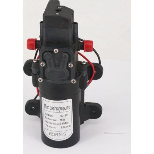 DC 12V 15W Micro Diaphragm Water Pump Self-priming Booster Pump Automatic Switch 90L/H Y13