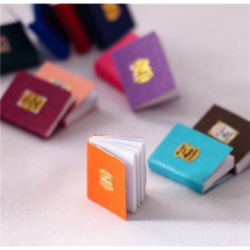4pcs/12pcs 1/12 Dollhouse Miniature Mini Classical Color Book for OB11 Blyth Barbies DollHouse Furniture Decration Accessories
