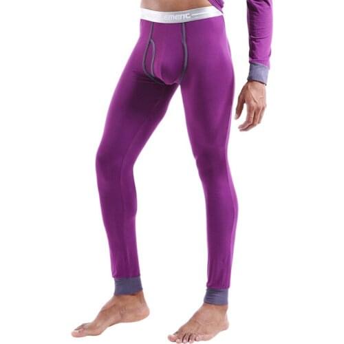 Men Thermal Underwear Winter Buttoms Breathable Modal Warm Body
