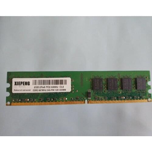 Desktop memory 2GB 2Rx8 PC2-5300U DDR2 1gb 667 MHz 4GB DDR2 PC2 5300 240-PIN NON ECC Desktops RAM