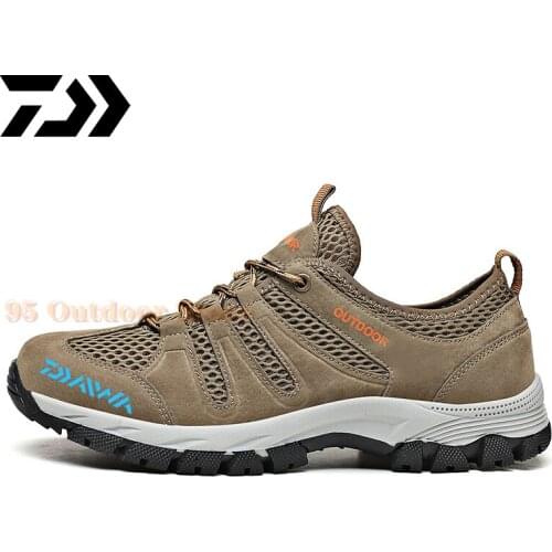 2021 New Fishing Shoes DAIWA Breathable Fishing Shoes Men Summer Outdoor Mesh Non-slip Fishing Shoes Light Sport Shoe Size 39-48