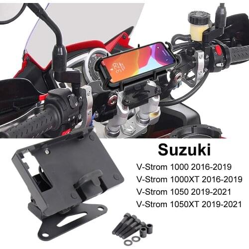 New Mobile Phone Navigation Bracket Motorcycle USB Charging For For Suzuki V-Strom 1000 Vstrom 1000XT V-Strom 1050 Vstrom 1050XT