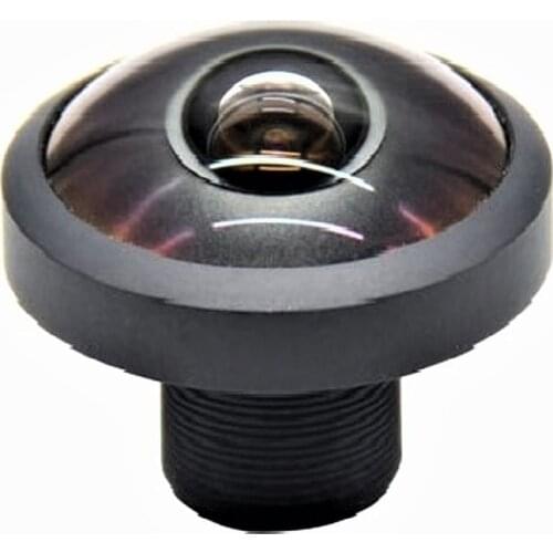 Smart Security CCTV lens 4MP fisheye lens for panoramic application 190 degree super wide angle 1/3" 1.08mm F/NO 2.0 M12 Mount