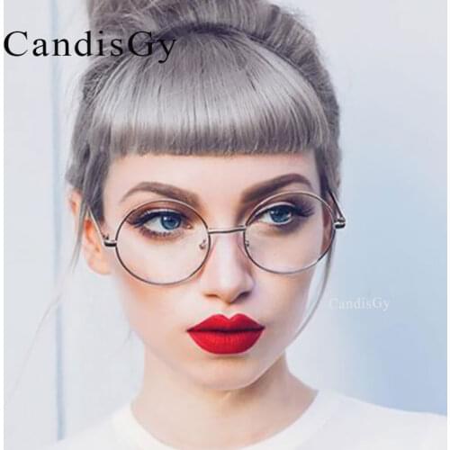 Vintage Glasses Fashion Frame Brand Designer Men Women Woman Optics Classic Round Eyeglasses Cheap Clear Transparent Lens