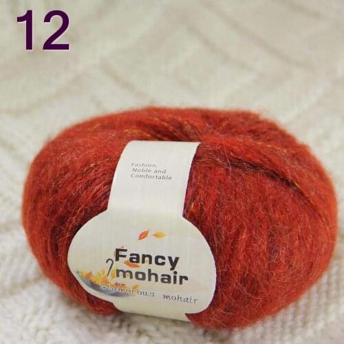 Sale New Soft 1Skeins50g Wrap Shawls Hand Knitting Wool Yarn Womens Cashmere Shawls and Wraps Rainbow red 823-12