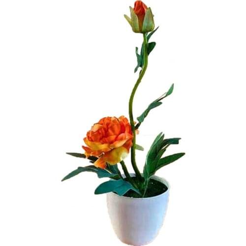 1 Set Simulation Flower Vivid Not Easy Fall Off Plastic Simulation Peony Flower for Home Simulation Flower