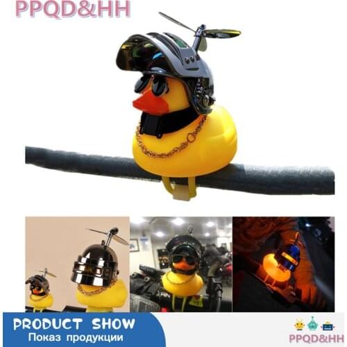 Rubber Duck Toy Car Ornaments Yellow Duck Car Dashboard Decorations with Propeller Helmet for Adults, Kids, Women, Men