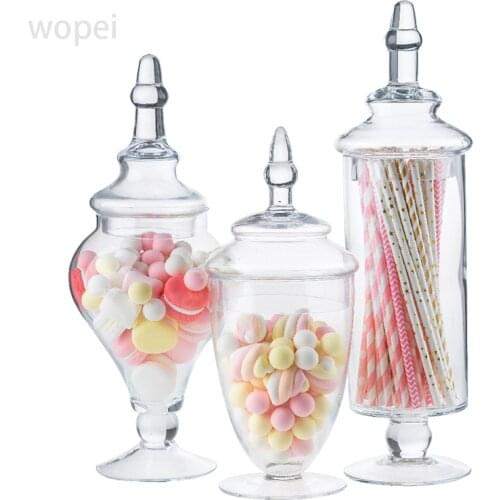 Glass sugar jar lovely children photography props model room decoration decorations dessert table window scene layout