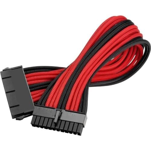 24Pin to 20+4Pin PC Module Power Extension Cable 24Pin ATX Motherboard Power Adapter Extension Cables 18AWG Line 30cm