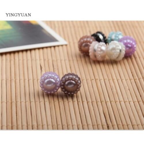 XT11 wholesale fashion headwear scarf magnet brooch candy little flower hijab clips 12pcs/lot