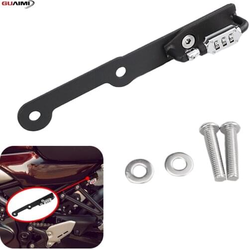 Motorcycle Helmet Lock Anti-Theft Combination PIN Locking Secures For Kawasaki Z900RS/CAFE