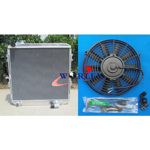 FOR 62MM 3 ROW aluminum radiator for toyota HILUX LN106 LN111 Diesel 88-98 AT/MT 89 90+FAN
