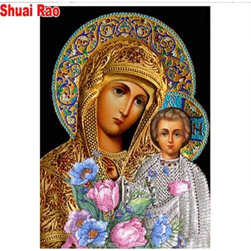 Religion Portrait diamond painting blind saint matron 3d picture rhinestone embroidery diamond mosaic 5d cross stitch home art