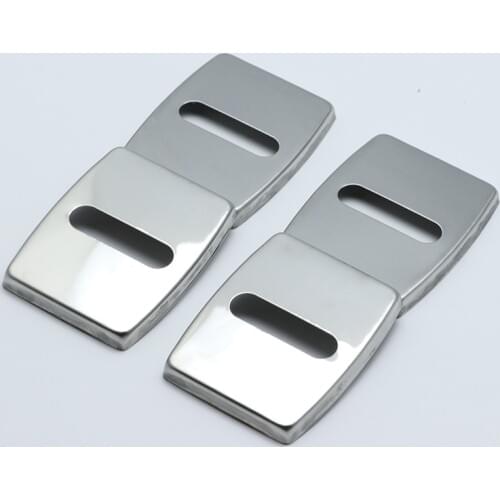 4pcs Anti Rust Car Door Lock Protective Buckle Cover For BMW 1 series E87 E82 F20 F52 2007-2018 Car Styling Accessories