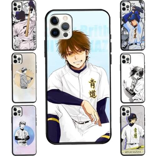 Miyuki Kazuya Diamond no Ace For iPhone 12 Pro Max 12 mini Case For iPhone 11 Pro Max XS X XR 7 8 Plus SE 2020 Cover