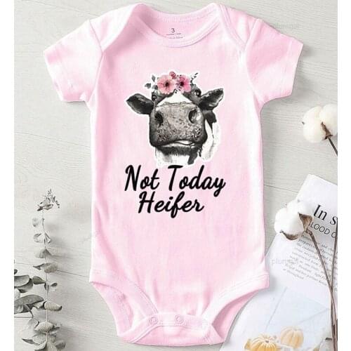 Babys Undershirts new born Girl Winter Clothes Infant Outfits Toddler Girls Bodysuits Summer Bodysuits for Babies Cows Printing