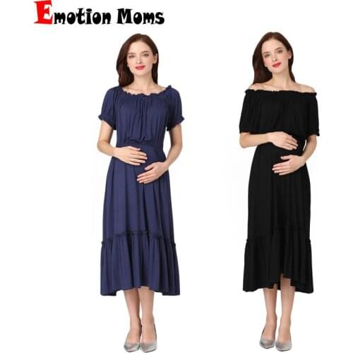 Платья с открытыми плечами для беременных Emotion Moms China At AliExpress