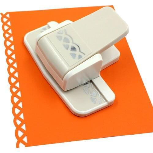 Edger Border Craft Punch Diamond Flowers Puncher flourish Squares for Gift DIY Projects Paper Crafts Card Making Scrapbooking