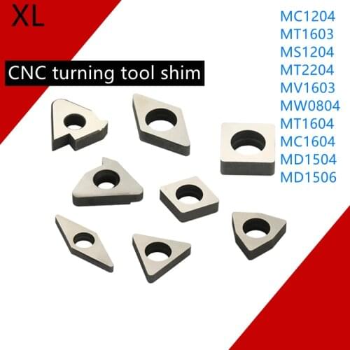 10pcs MC1204 MT1603 MT1604 MS1204 MV1603 MW0804 MD1504 MD1506 Carbide Insert Shim Seats Screw Knife Pad CNC Turning Tool Holder
