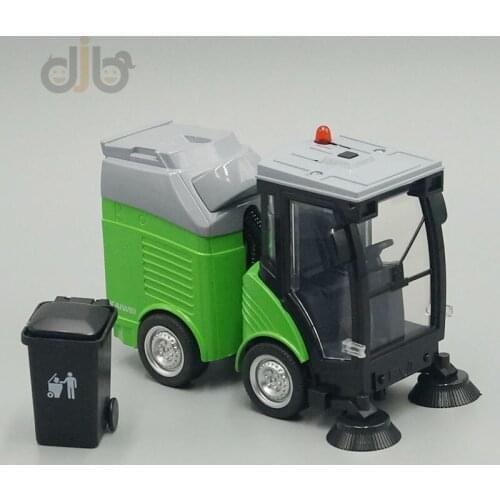 Diecast Model Toy City Sweeper Garbage Cleaning Truck With Sound & Light