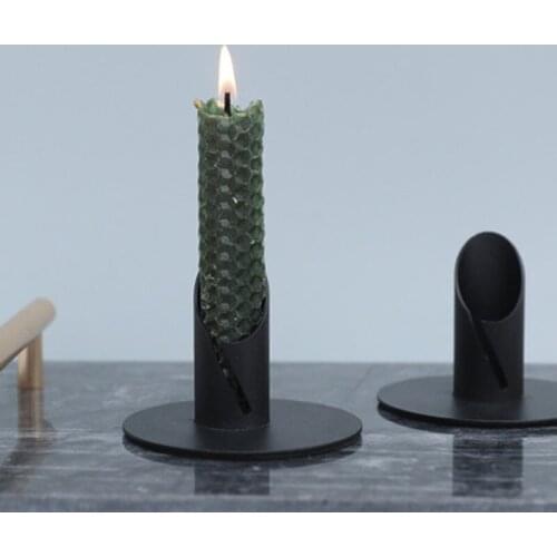 Metal Candlestick Creative Iron Craft Candle Holder Lovers Romantic Candlelight Dinner Home Decoration Ornaments