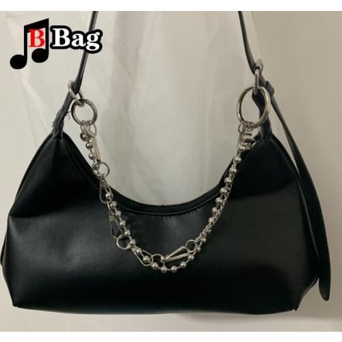 Fashion versatile Metal chain punk fashion bag chain Decoration single shoulder slant across bag Pendant DIY Accessories